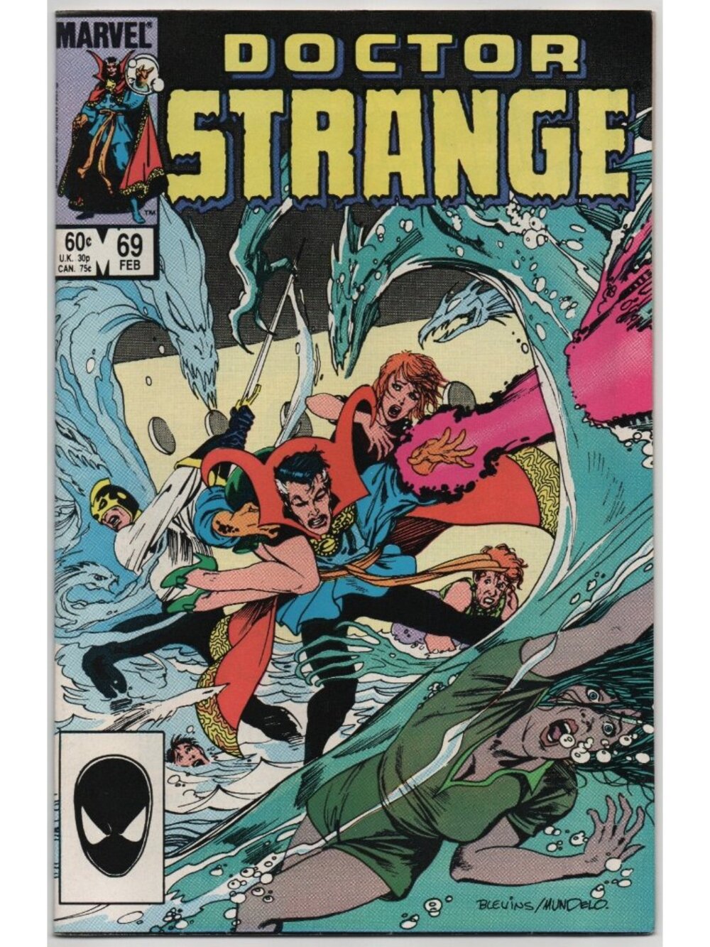 Doctor Strange 69 Marvel Comics 1985 FN/VF 7.0 Direct Black Knight Clea Umar